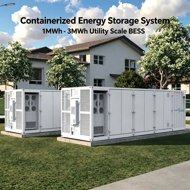 1MW/2MW Power Configuration Containerized Energy Storage System with 6000 Cycles (80% DoD) and IP65 Weatherproof Protection