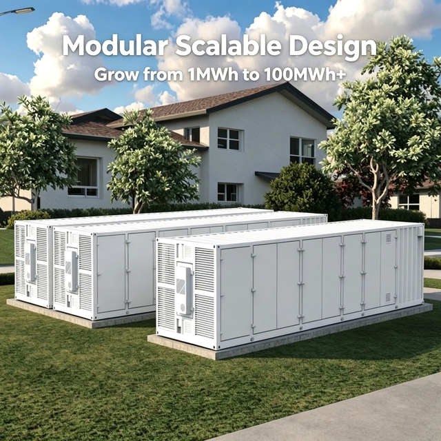 1MW/2MW Containerized Energy Storage System with 6000 Cycles Life, Liquid Cooling, and IP65 Weatherproof