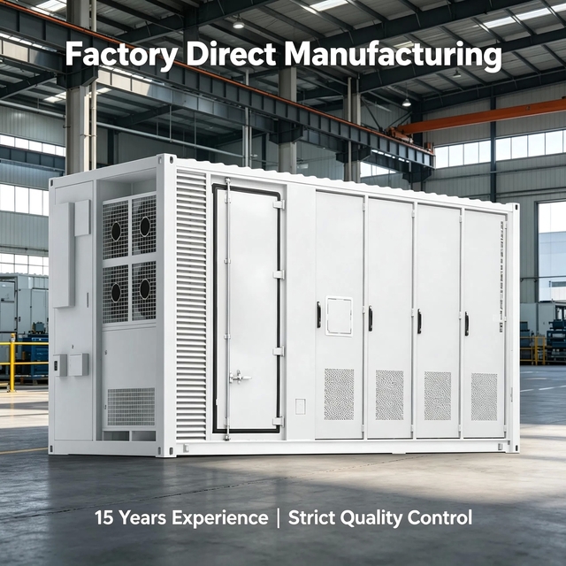 1MWh-5MWh Customizable Containerized Energy Storage System with 6000 Cycles (80%Dod) and IP65 Protection for Industrial and Off-Grid Projects