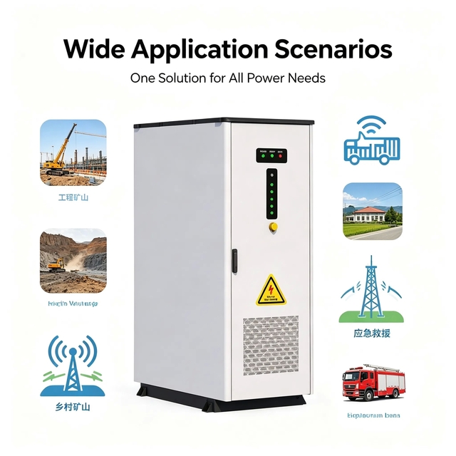 100kWh-500kWh Energy Capacity LiFePO4 Battery Hybrid PV-Diesel Microgrid BESS Cabinet with IP54 Protection